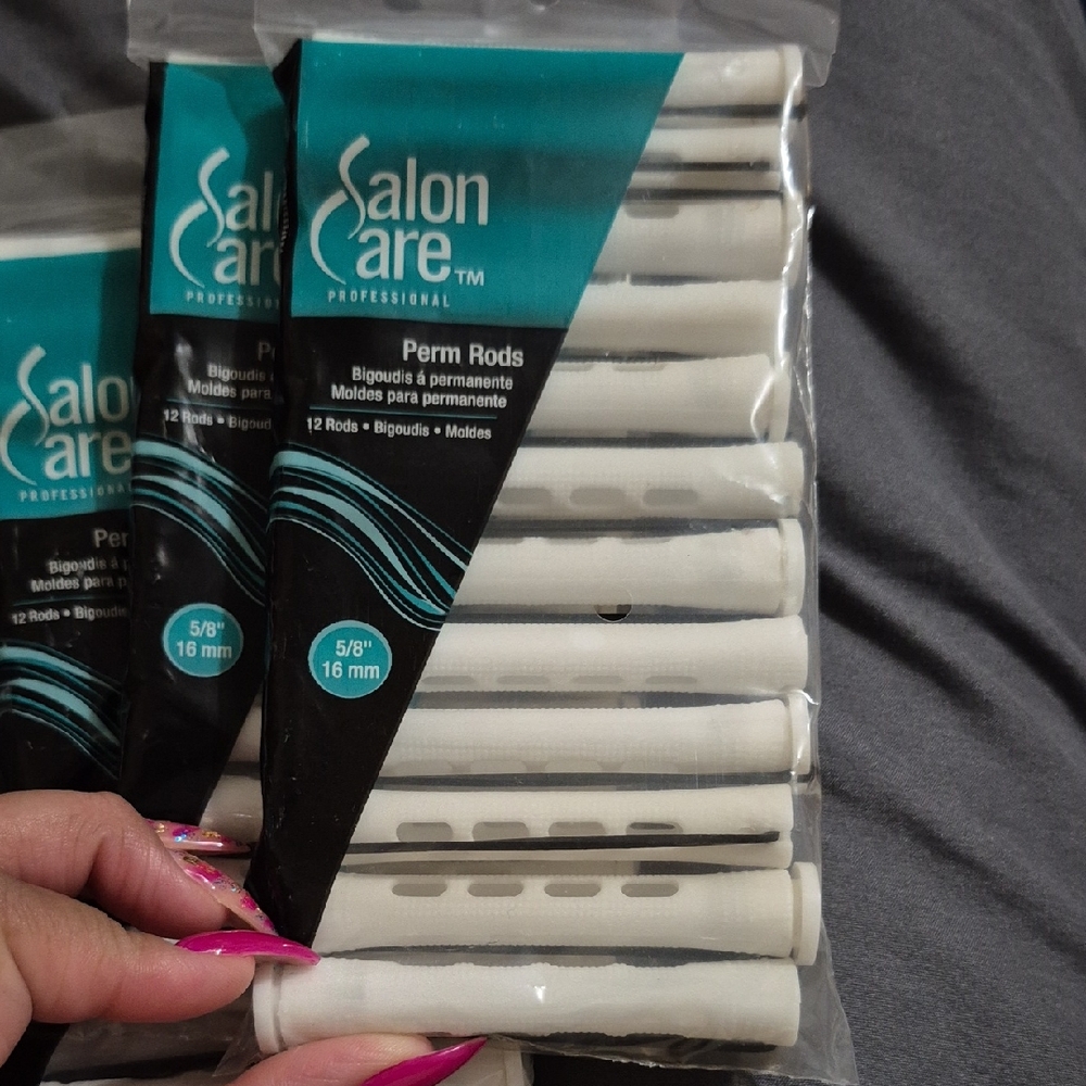 White Perm Rods - Home Party Supplies